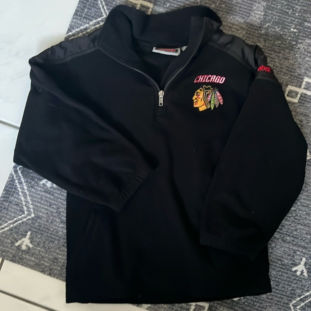 Boys Reebok Blackhawk Quarter Zip